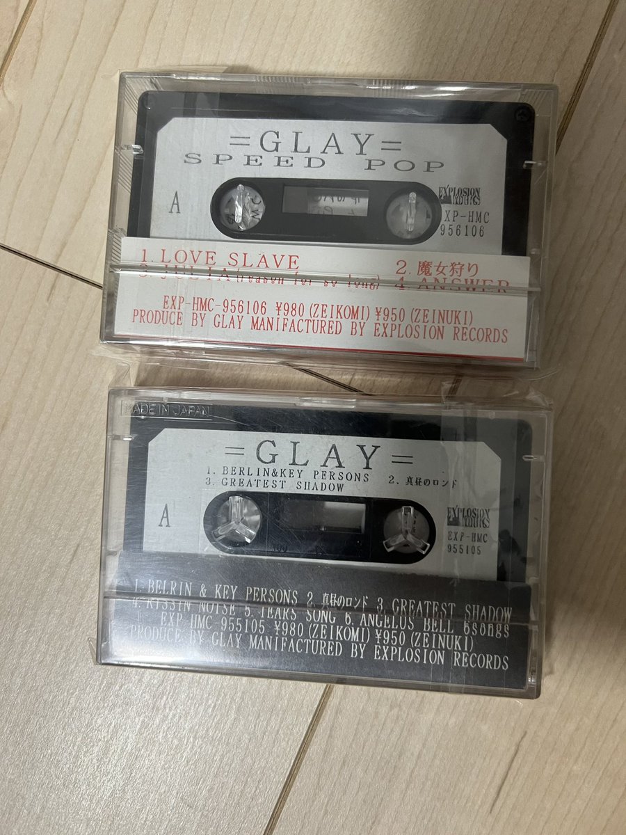 新年早々のカセットテープの話題は… GLAYのデモテープ「SPEED POP」と