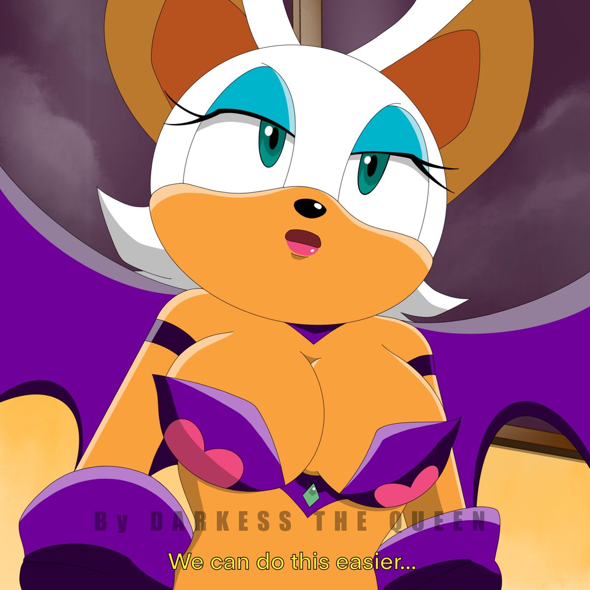 DarkessDQueenOf's tweet photo. ENG: I’m glad to present you what I’ve been working on. A series of frames honoring one of my favorite hentai game series, Viper GTS (I named it “Bat GTS”). Enjoy the first one of them! More on the way! #RougeTheBat #Fanart #ViperGTS #digitalfanart #BatGTS https://t.co/a67OLE8qkT