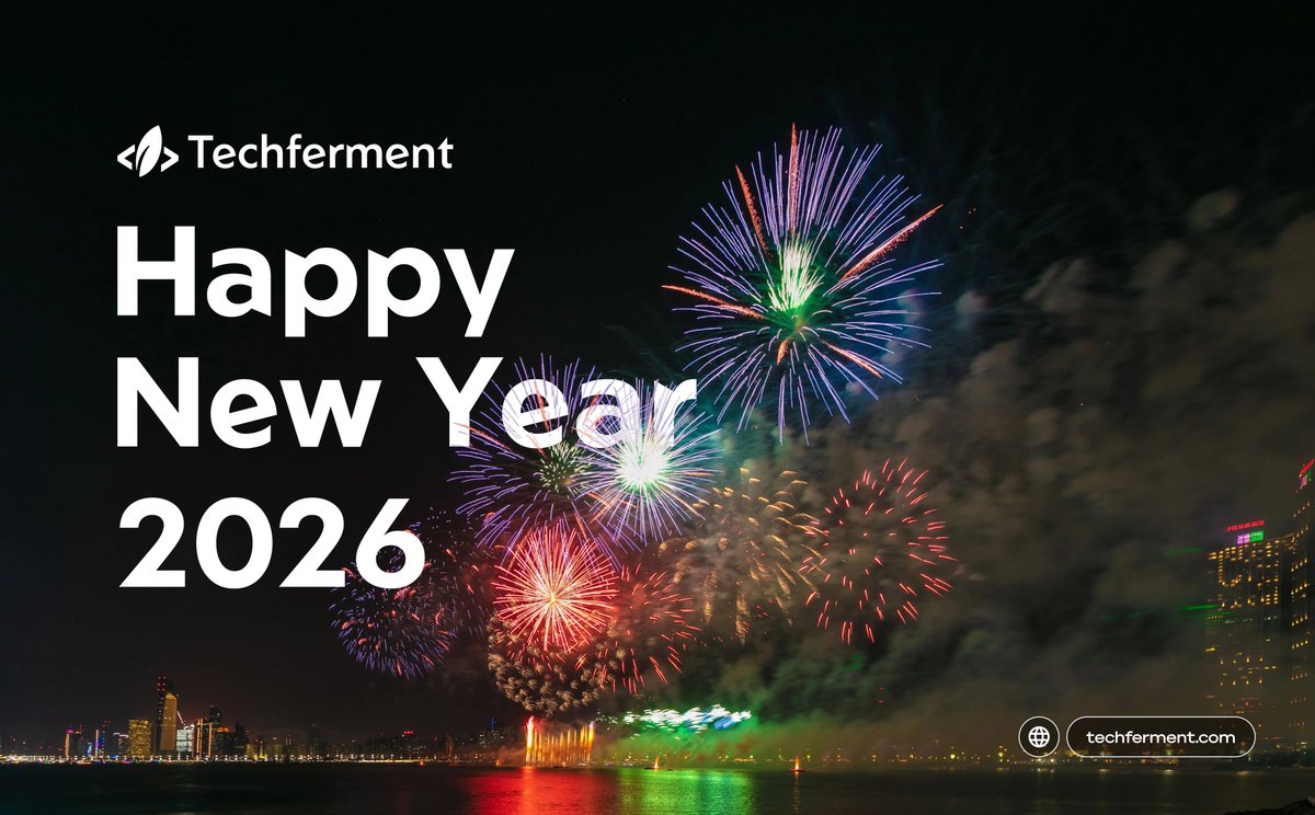 On behalf of TechFerment, we wish you a year filled with growth, innovation, and success

Thank you for being part of our journey, we look forward to building amazing things together in 2026

#Techferment #growtogether