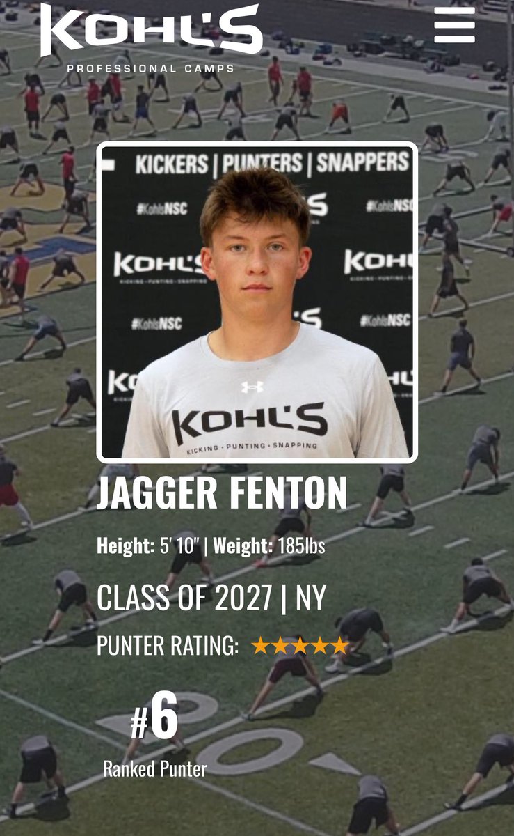 Jagger Fenton 5⭐️ tweet media