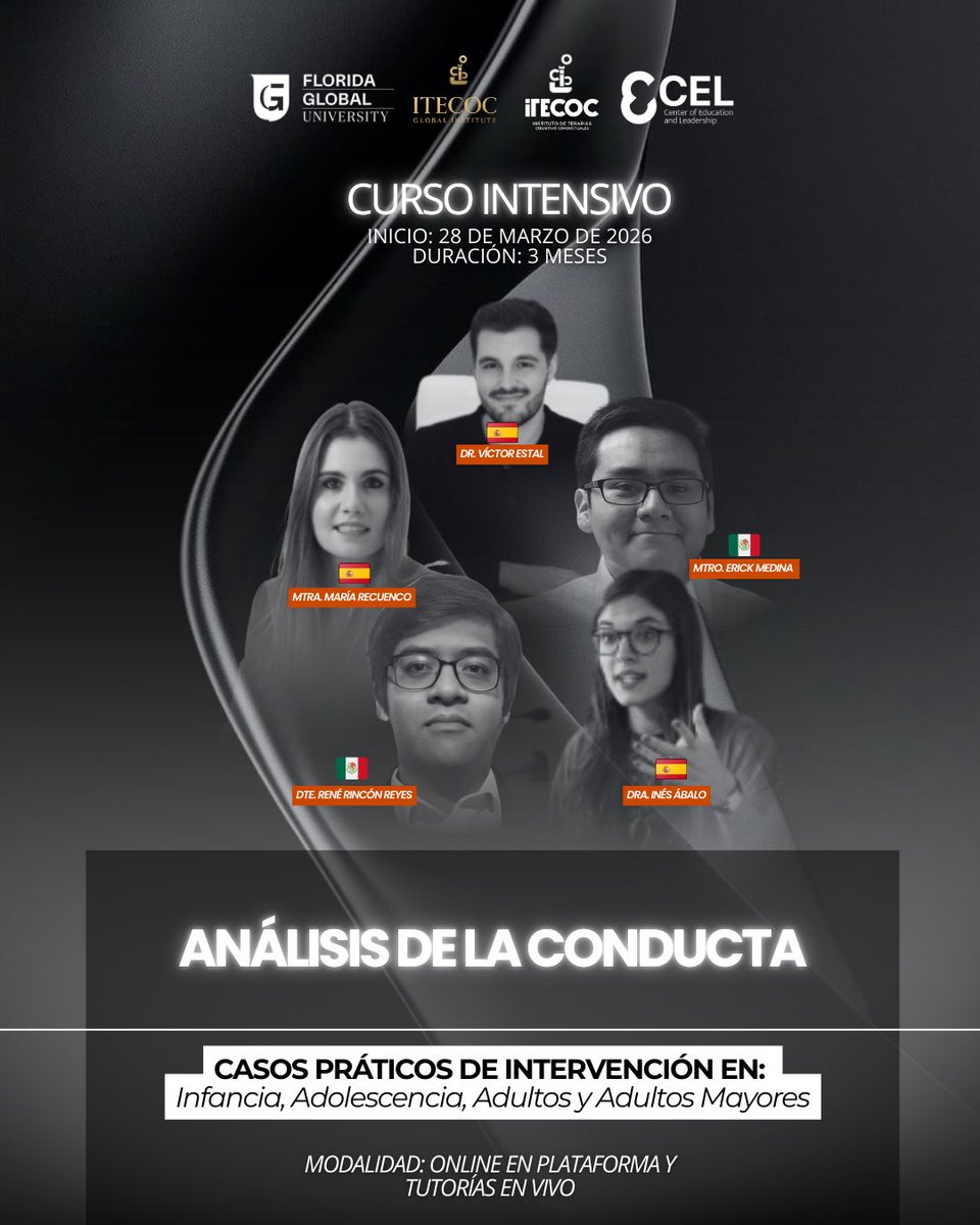 𝙋𝙍𝙊𝙈𝙊𝘾𝙄Ó𝙉 𝙍𝙀𝙇𝘼́𝙈𝙋𝘼𝙂𝙊: $𝟔𝟗𝟗 𝐌𝐗𝐍 - 𝟑𝟗 𝐔𝐒𝐃
No pagues: $̶3̶,0̶0̶0̶ M̶X̶N̶ /̶ 1̶8̶0̶ U̶S̶D̶

🔔 50 lugares. Nada más.

📱Inscríbete ahora y asegura tu lugar antes de que esta puerta se cierre: wa.link/37sd5j

#analisisdelaconducta #ITECOC