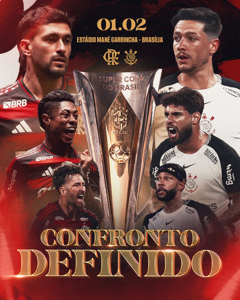Flamengo's tweet image. Próximo objetivo tem data e lugar. Sempre em busca de mais. Por nós! 🏆🔴⚫️