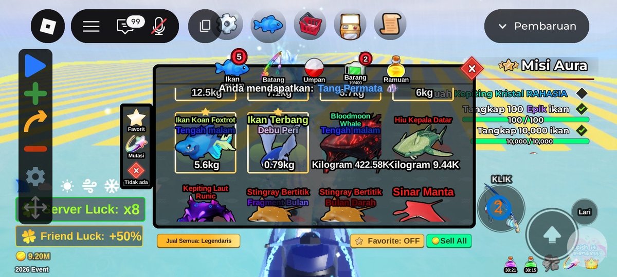 FISH IT FESS ‼️ WTT CANTUMIN UNAME tweet media