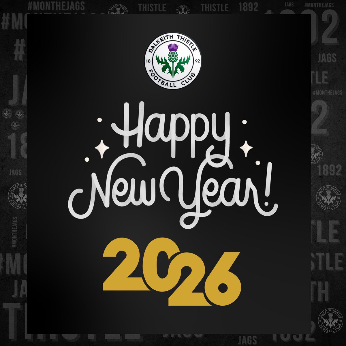 ⚫️⚪️ Happy New Year from everyone at Dalkeith Thistle Football Club 🎉

Wishing our players, staff, volunteers, sponsors and supporters a brilliant 2026. 

Thank you for being part of the journey and here’s to another year together at Kings Park.❤️

#DalkeithThistle