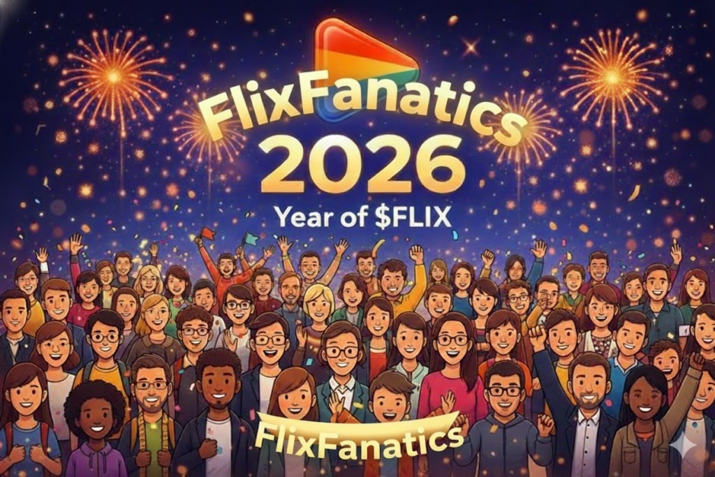 FlixFanatics's tweet photo. Happy New Year, Fam 🥳

Wishing everyone a healthy &amp; productive 2⃣0⃣2⃣6⃣ from the Fanatics

Here is to More building. More participation. More $FUN &amp; $FLIX rewards  

#BuildersKeepBuilding at @StreamSwap_io &amp; @FLIXdotFUN https://t.co/mvSb106euA
