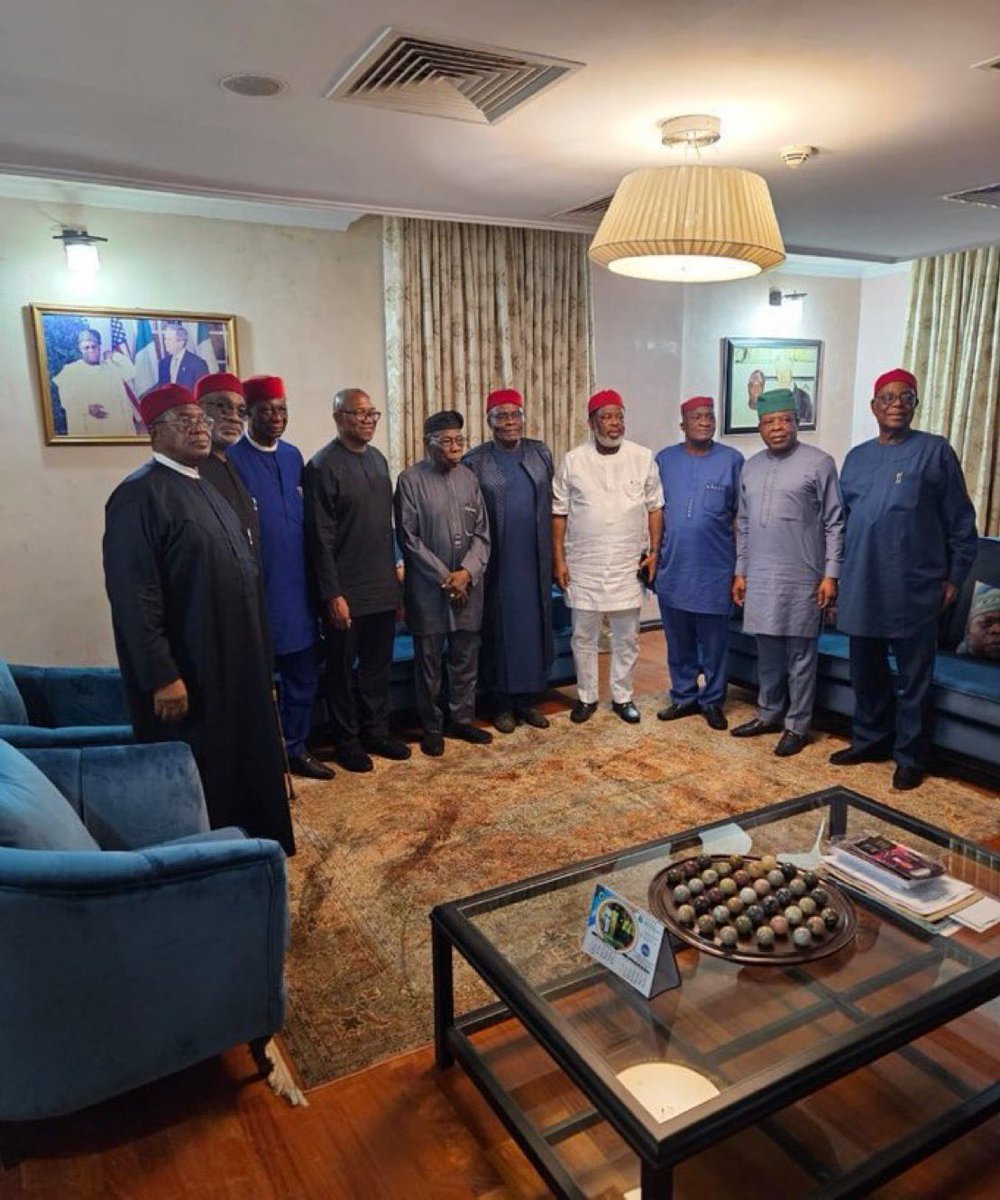 Obasanjo was in Enugu to endorse Peter Obi.

South East and South South on standstill
#PeterObiIsComing
<a href="/Acemanel/">Field Marshal</a>
<a href="/ObidientUpdate/">Obidient Update</a>