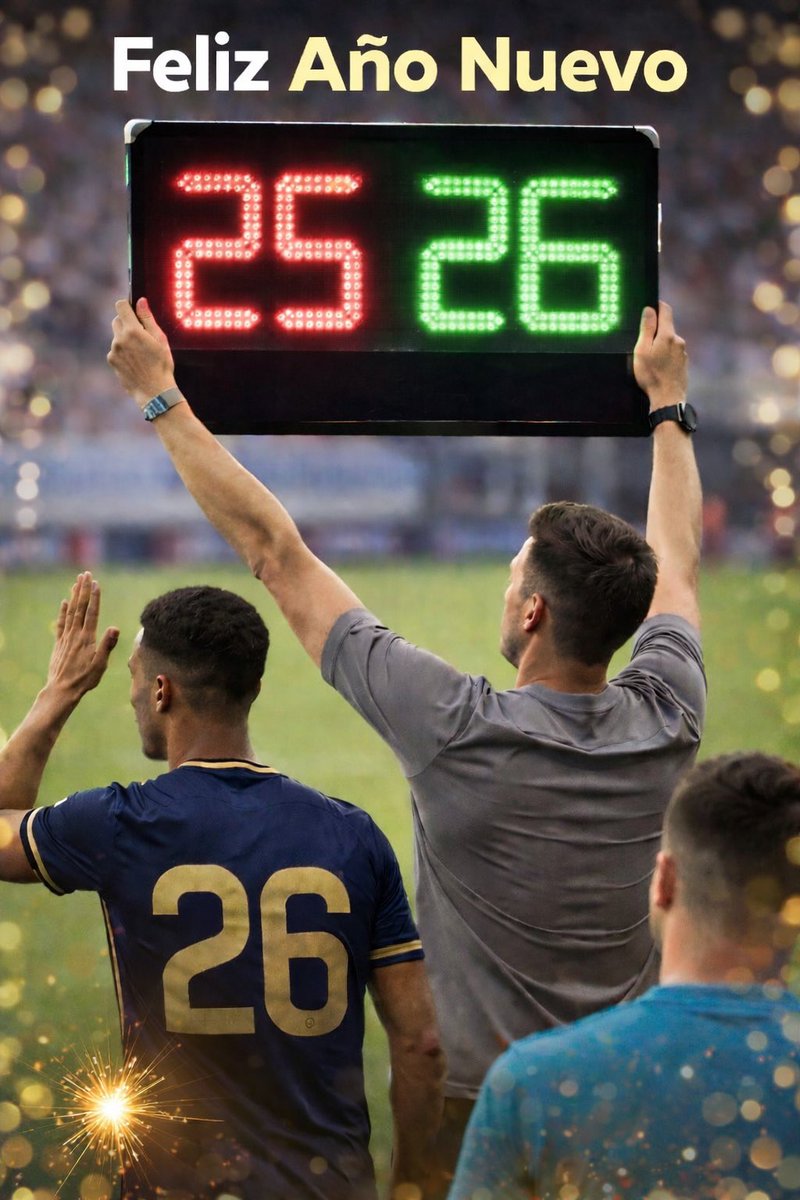 El nuevo año no es magia: es la oportunidad de hacer cambios, recargar energías, pensar en grande y disfrutar siendo felices.

Feliz 2026!
