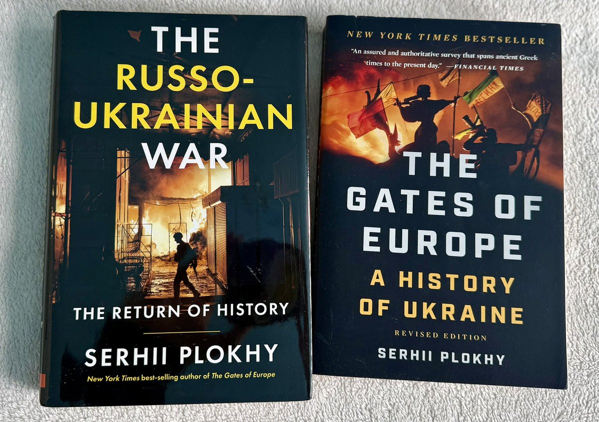 This is how you fight disinformation: history.

Thank you <a href="/FrozenKnitter/">FrozenKnitter ❄⚓</a> for these essential books on Ukraine by Serhii Plokhy. Your gift and support means the world to me. ♥️

Read. Learn. Don’t look away.