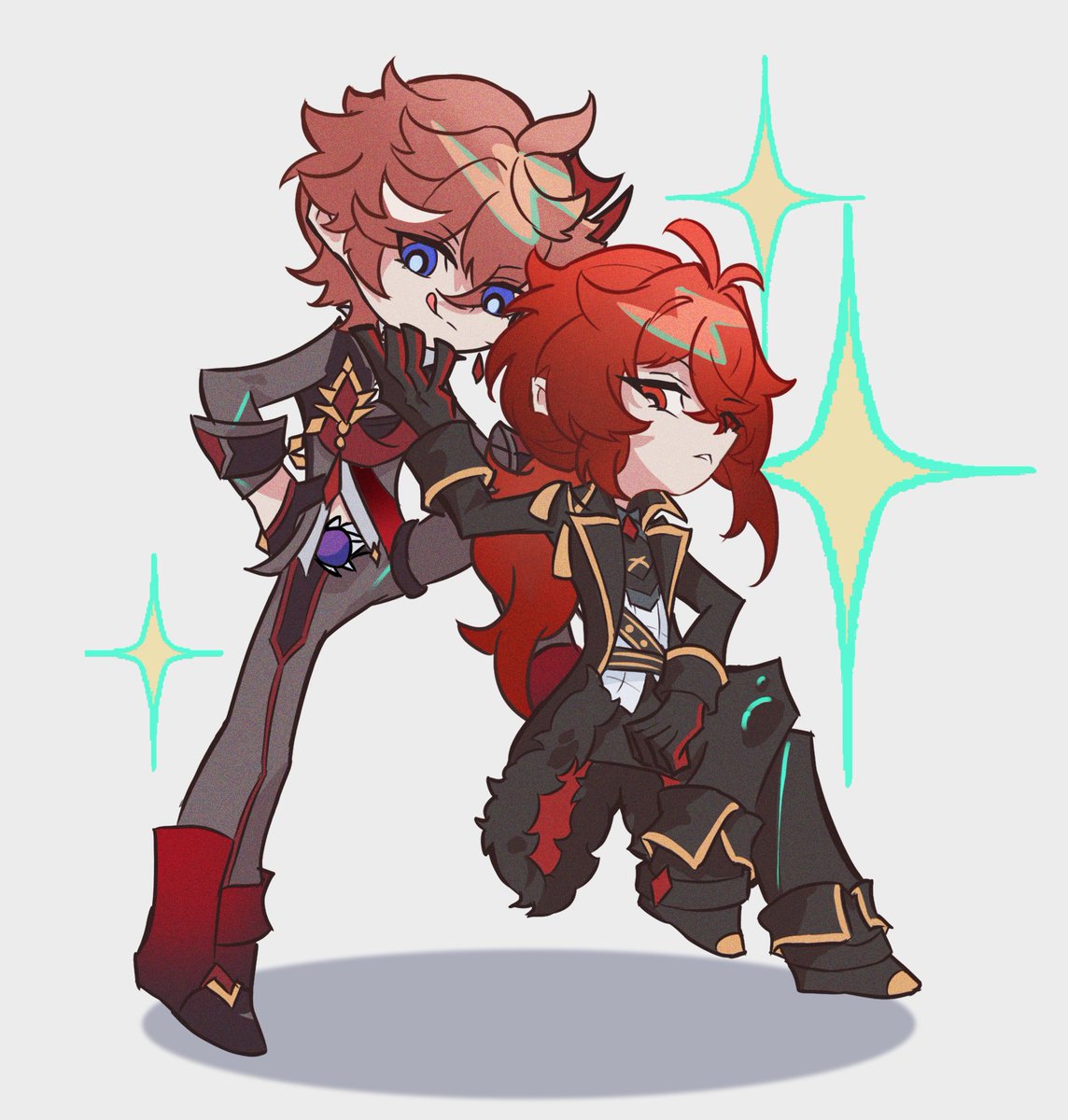 #タルディル #鲸枭 #chiluc 一些临时起意，于是他两就这么拽拽的跨年了