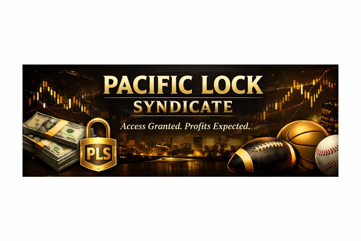PLSyndicate's tweet image. 🔒 Pacific Lock Syndicate is LIVE

Access Granted. Profits Expected.

Daily picks • Unit tracking • Discipline over emotion

Let’s build something real. 📈

#SportsBetting #SportsPicks #GamblingTwitter #NewProfilePic