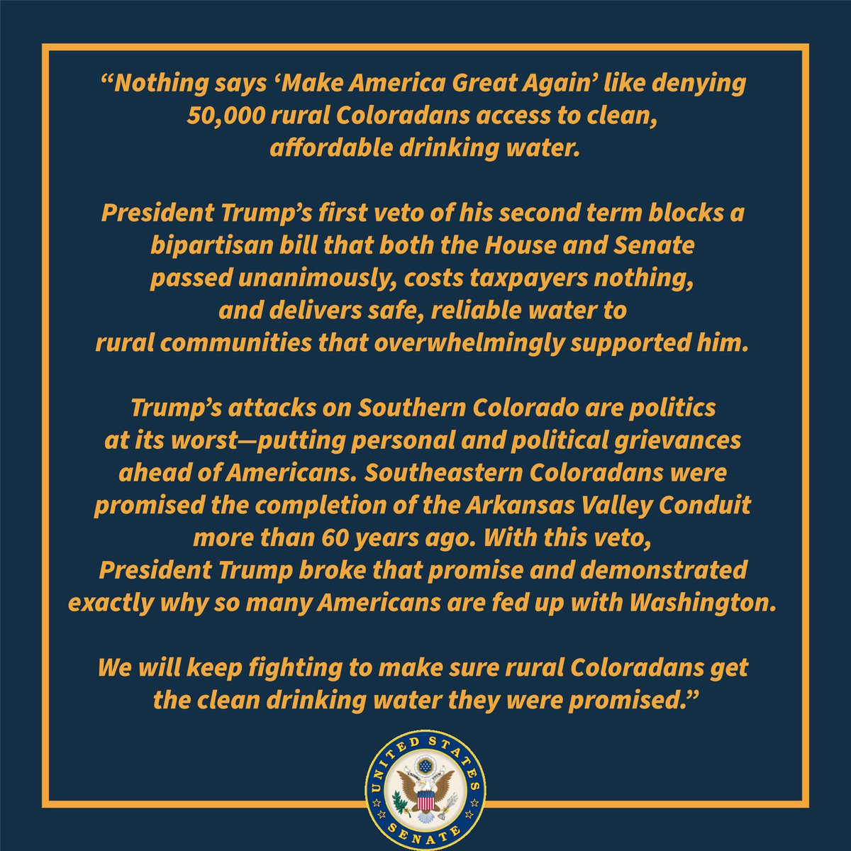 Senator John Hickenlooper tweet media