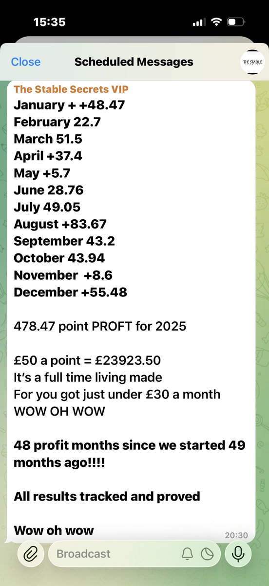 secrets_stable's tweet image. Well words tell it all actions have already spoken message to join