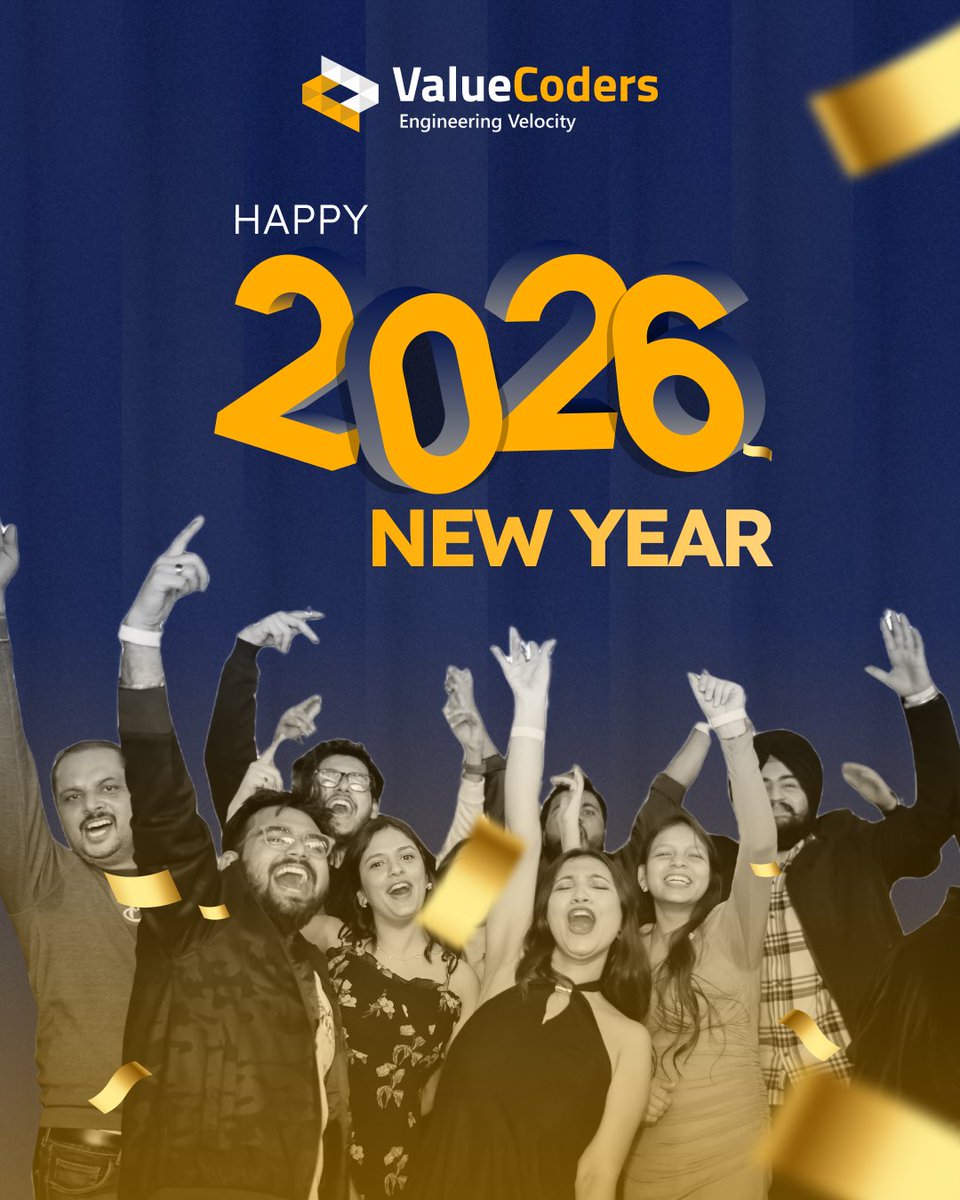 ValueCoders's tweet photo. โจ Happy New Year 2026! โจ
New year. New opportunities. Bigger goals.
At #ValueCoders, weโre ready to innovate, collaborate & deliver tech solutions that create real business value in 2026๐
Hereโs to growth and shared success!
#HappyNewYear2026 #TechInnovation #NewBeginnings https://t.co/Yk6BuJB4Y7