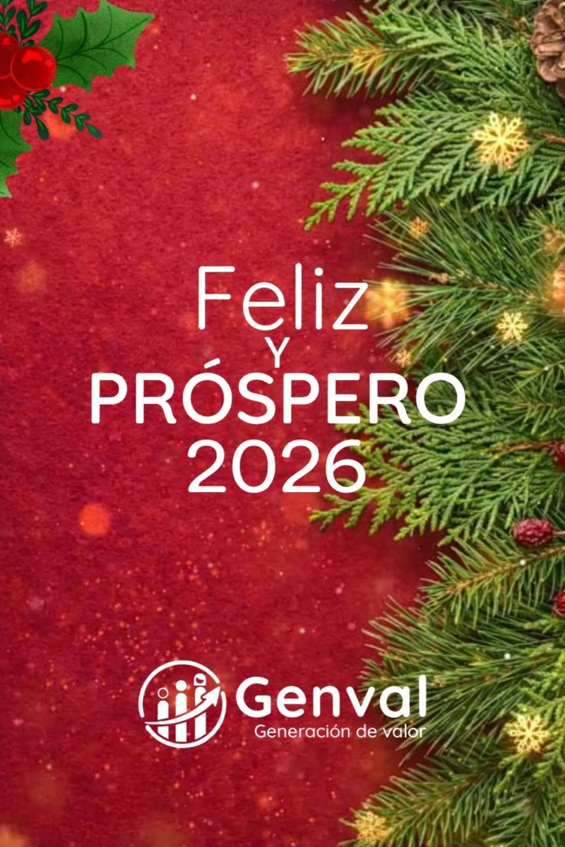 genvalsas's tweet photo. Desde GENVAL creemos en un desarrollo que cuida la vida, promueve la equidad y genera oportunidades reales en los territorios. Que el 2026 nos encuentre trabajando juntos por la paz, la prosperidad compartida y un futuro sostenible. https://t.co/flP3FOeI7T