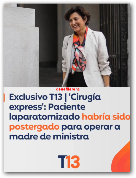 Esto es CRIMINAL, la ministro AGUILERA debe ser DESTITUIDA a través de una AC, impresentable.