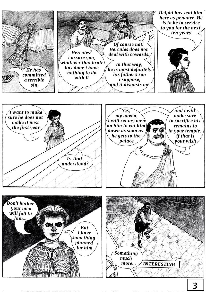 GenGraphics_'s tweet image. 🚨Serialized Story Update🚨
Title: THE LABOURS OF HERCULES
Pages:1-3
Art and story by Chuddyjay
Published for 'GeneralGraphics'

Drop a like and follow for more ❤️