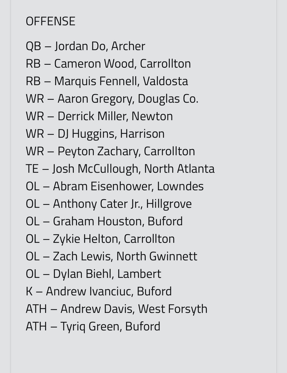 dylanbiehl75's tweet image. Thank you @RecruitGeorgia for recognizing me as 1st Team All-State.  Recruit GA watches film not just looks at stars or where guys have committed so it’s a real honor. Great way to cap off my @LambertFtBall career. 

#GoHoos 

@mtbeach29 @Vogel_LambertFB @TouchdownHaynes