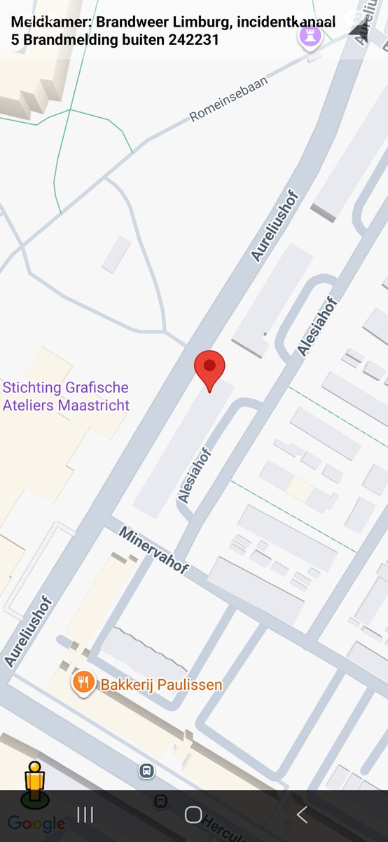 Brandmelding Buiten in Maastricht