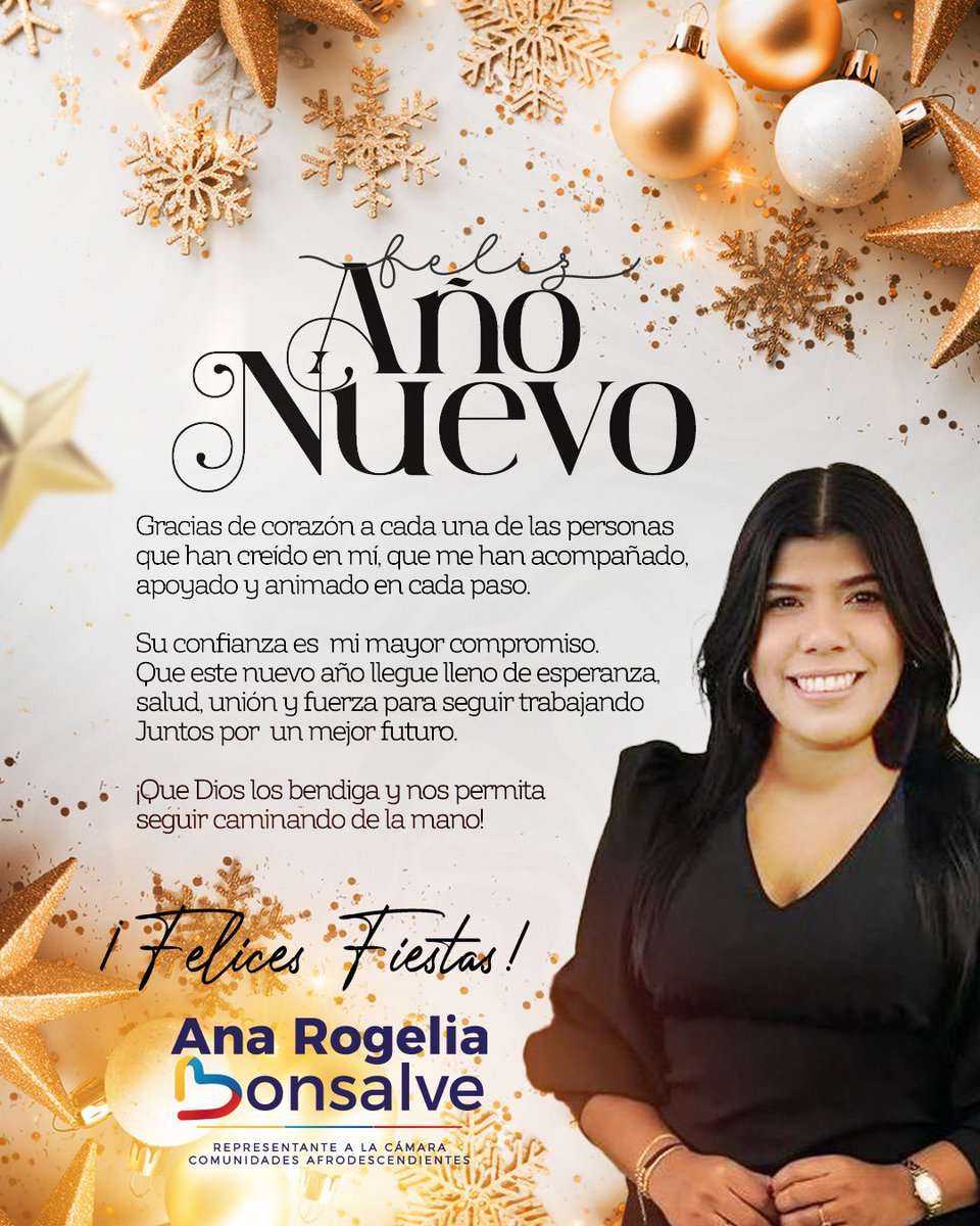 Seguiremos trabajando con amor y dedicación por nuestra gente, por Malambo y por nuestro país.

Que el nuevo año nos encuentre unidos y con esperanza. ¡Feliz Año Nuevo! #HaciendoVisibleLoInvisible❤️💚💛