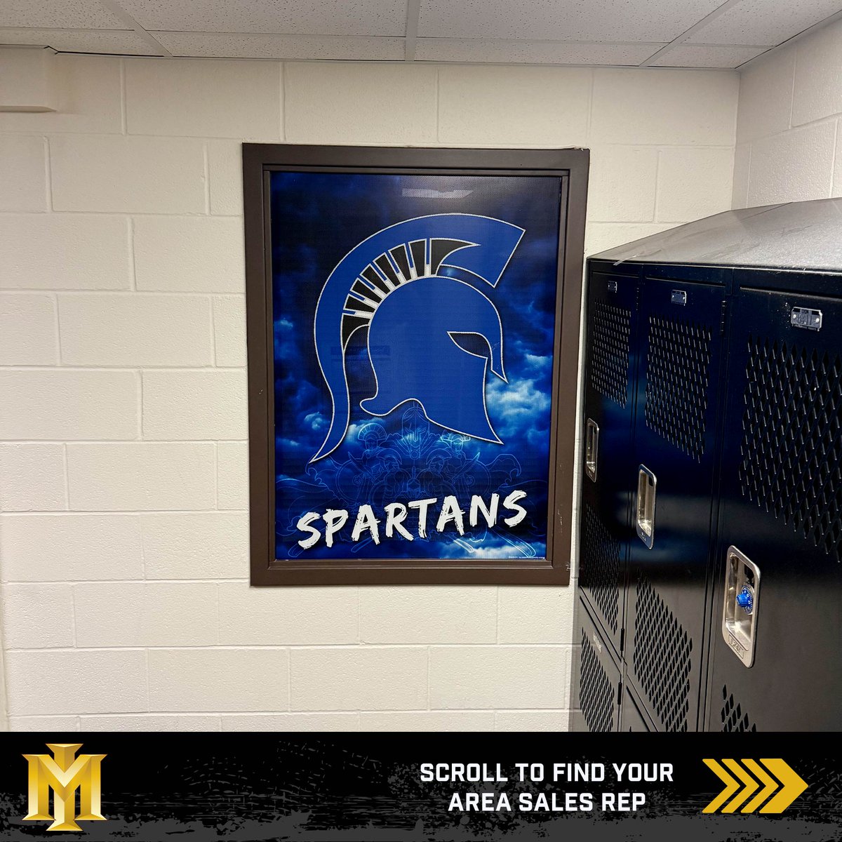 imagemakers4u's tweet image. From floor to window to lockers, #burlesoncentennialhighschool MBB's new floor wrap, window screen, and 'Spartan Tough' decals define who they are before they ever step on the court.

#imagemaker4u #graphicdesign #basketball #SpartanTough #burlesoncentennialspartans #floorwraps