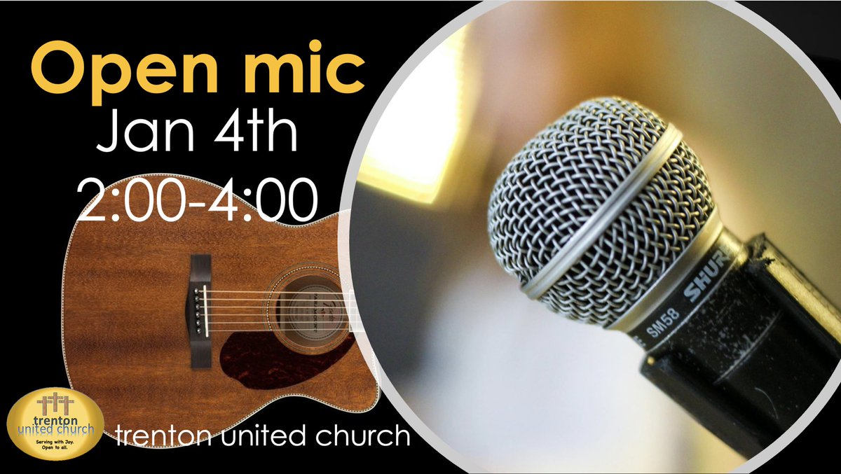 Rescheduled- Our Gentle Open Mic that was cancelled last weekend will be held Sunday January 4th - doors open at 1:30.  

All are welcome, always.