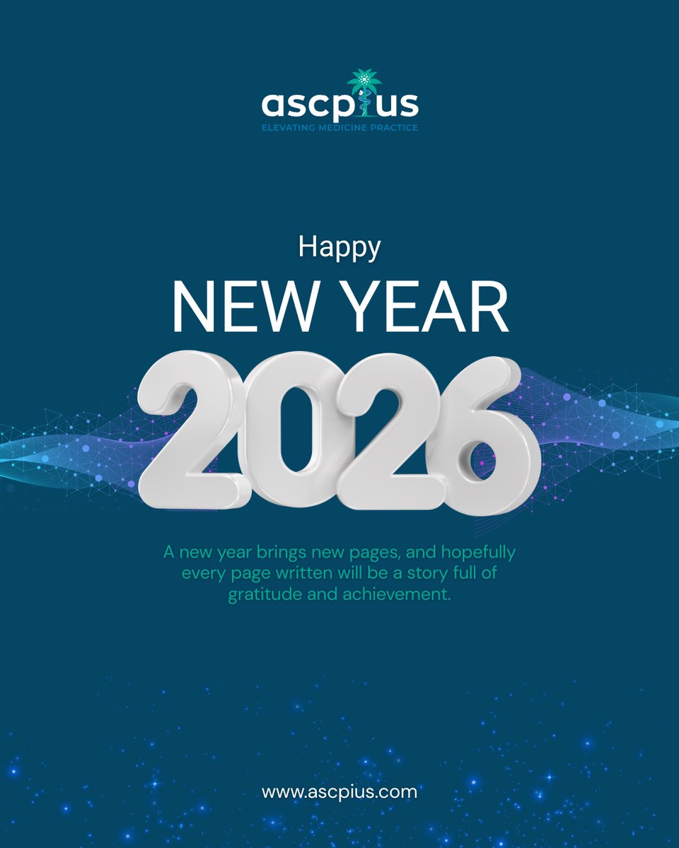 ascpius's tweet photo. عام جديد يحمل معه فرصا جديدة وطموحات أكبر
في 2026 نواصل التزامنا بالتميّز والابتكار والارتقاء بالممارسات الطبية
كل عام وأنتم بخير ونجاح مستمر
#HappyNewYear
#NewYear2026
#ASCPius https://t.co/zIUqwC4j8z