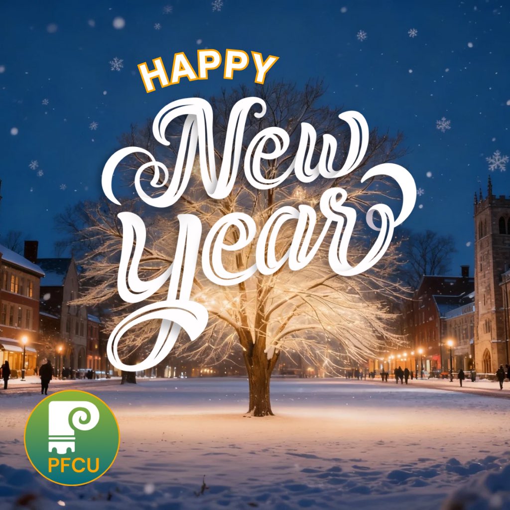 Princeton Federal Credit Union wishes you and yours a joyous and healthy 2026! ✨