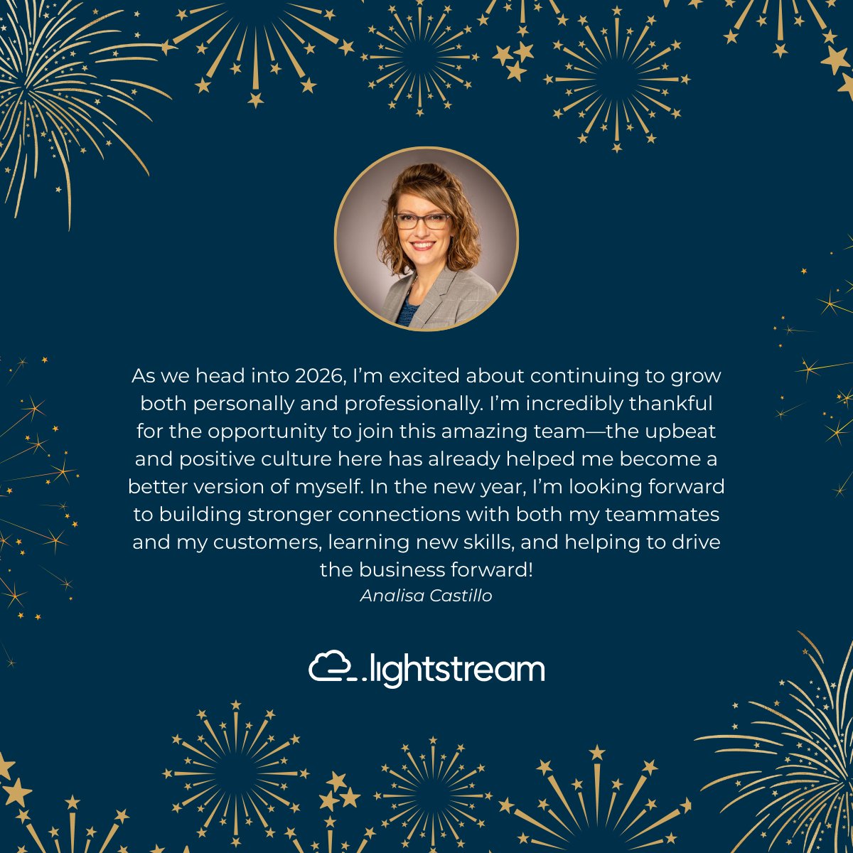 LightstreamTech's tweet photo. 2026, here we come 🚀

From big goals to personal wins, our team is excited about what’s ahead—growing together, supporting one another, and making an impact along the way. 

Wishing everyone a happy, healthy, and successful New Year! ✨🍾

#Lightstream #NewYear #2026 https://t.co/OrIn3uhuyB
