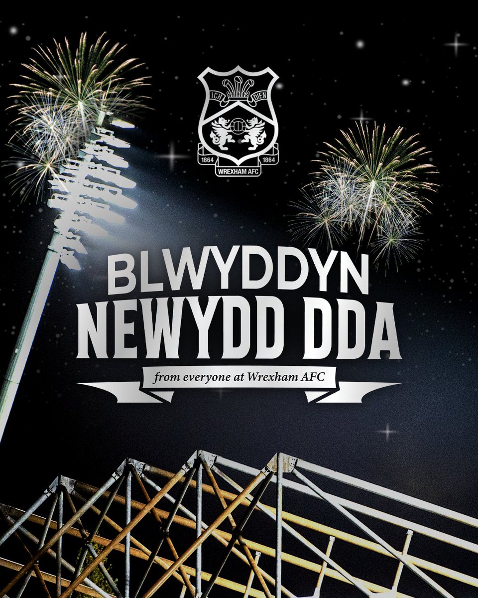 Wrexham_AFC's tweet image. Wishing you a Happy New Year from everyone at Wrexham AFC 🙌

🔴⚪ #WxmAFC