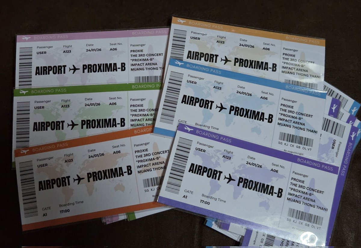 mygumlungjai's tweet image. 𝒢iveAwayଘ(੭ˊᵕˋ)੭* ੈ✩‧₊
welcome to the PROXIMA-B
⋆.˚ ☾⭒.˚ ⋆｡𖦹 ˚ —𖦹⭐︎🛩👽🛸☄️🪐
ⓘ pls kindly rt ˚ʚ✿ɞ˚🧡💛💚🩷🩵💜
ขอเชิญชวนมารับตั๋วเครื่องบินสำหรับเดินทางไปดาวพ้อกสีม่าบีด้วยกันได้ที่อิมแพคนะค้า☺️ไปจอยไปม่วนไปโจ๊ะกัน~💥
#PROXIE_The3rdConcert
#PROXIEth
#giveawayUSER