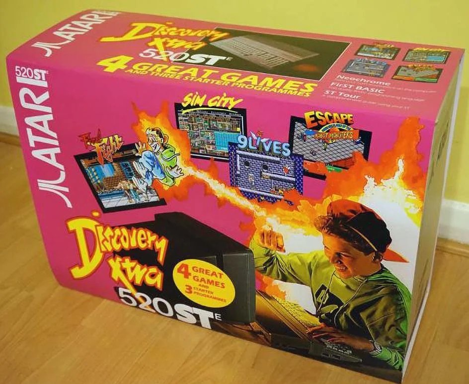 CommodoreBlog's tweet image. One for the #Atari fans, you always see a lot of Amiga box art, but for me, this is actually the first time I have seen such a beautiful Atari ST computer pack box. Lovely.
src r/atarist