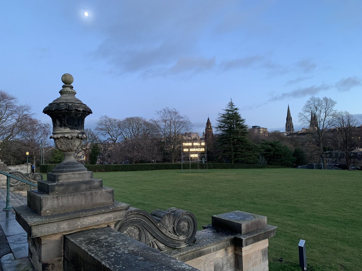 Still light  on #Hogmanay and the moon was already out.