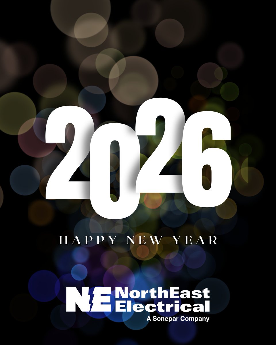 🎉✨ Happy New Year from all of us at NorthEast Electrical! ✨🎉

Thank you for your continued support - here’s to a bright and successful 2026! 🥂 

#HappyNewYear #needco #PowerYourSuccess