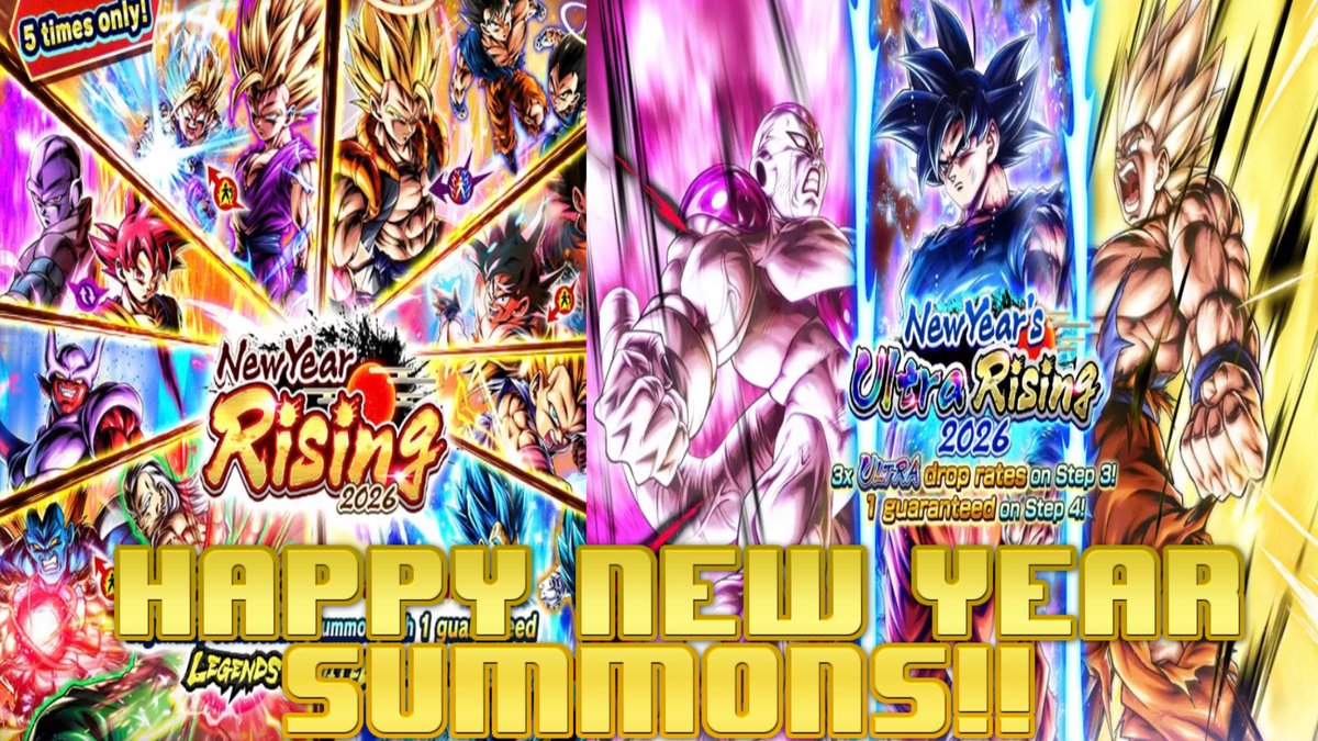 TRT_Productions's tweet image. GUARANTEED ULTRA &amp;amp; LF 2026 NEW YEAR RISING SUMMONS!!! (Dragon Ball Legends)

youtu.be/EdwLStnCeHY