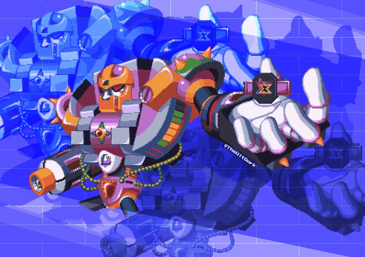 Enemice HL - Leader of the Masqueredes from Mega  Mega Man X Mega Mission 3

A gift I made for <a href="/Rocklu_1/">Rocklu - COMMISSIONS (2/3) 🇧🇷</a> some time ago, we are just 2 goofy goobers who love obscure stuff