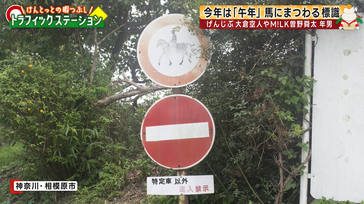 今年は午年！“ウマにまつわる標識”4選！ ちなみにEBiDANでは M!LKの
