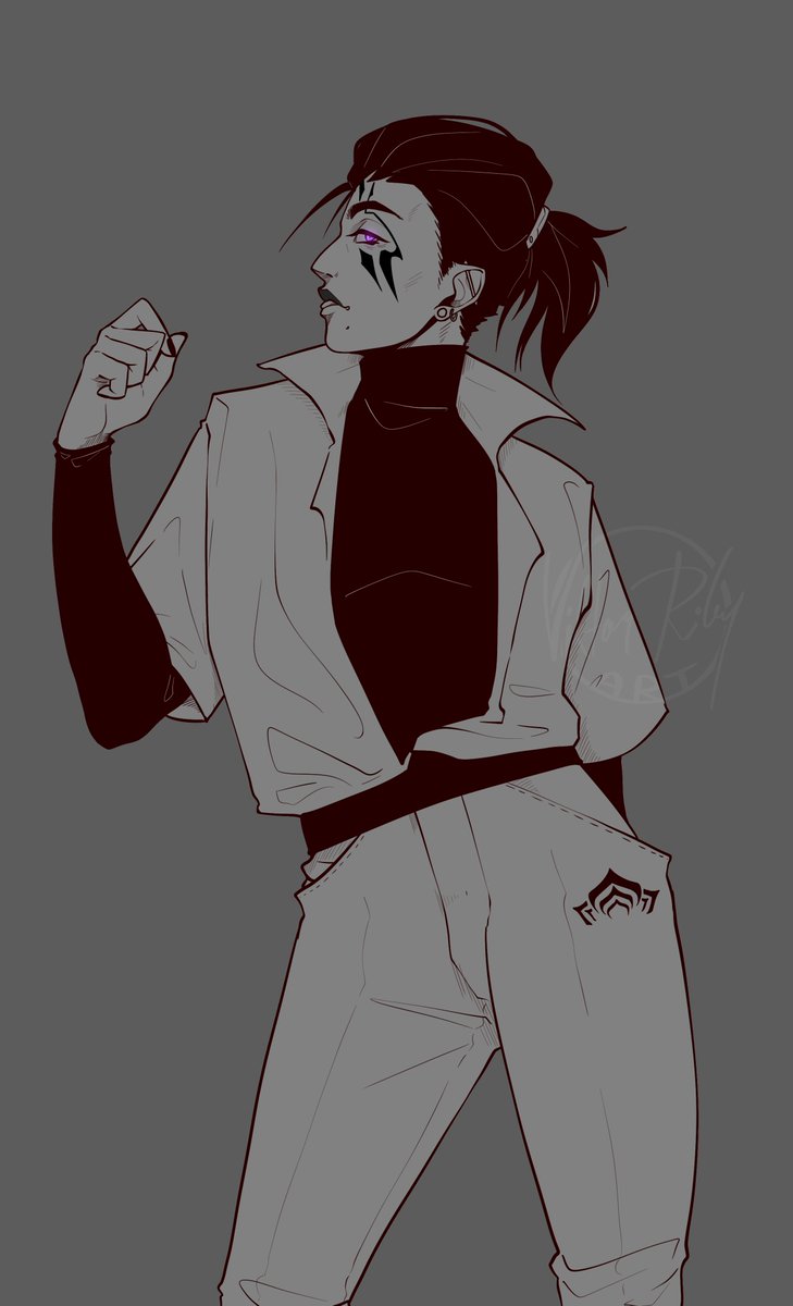 Felt like drawing my Drifter cool &amp; casual ✨ #Warframe #Warframefanart #Tennocreate