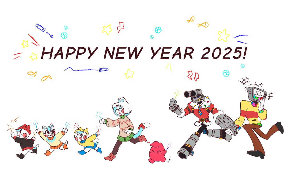 Happy new year everyone, the show may have ended but the Fandom shall never die RAHHHH, many years too come to all of us!
#smg4fanart #smg4Happynewyear