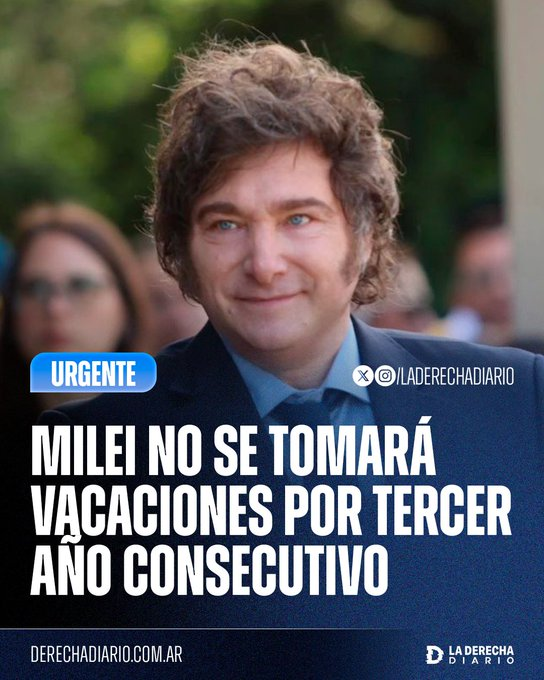 Mientras que Orsi "trabajo"  9 meses y ahora se fue a vacacionar a Miami (porque no a Venezuela o a Cuba?) en Argentina el presidente sigue trabajando para levantar un país que la izquierda destrozó.