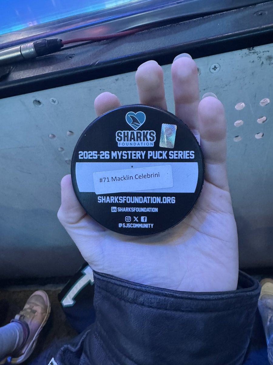 sharksties's tweet image. mack mystery puck!!