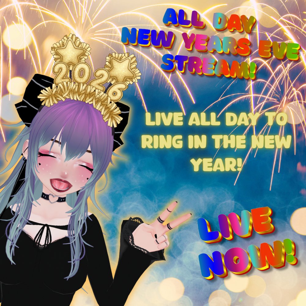 ₊˚⊹♡ [18+] Happy New Year!₊˚⊹♡

2026 Is coming ladies!

twitch.tv/murpheyyplayys
#vtuber #envtuber #NEWYEARSEVE