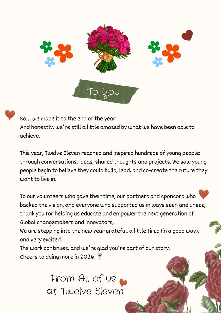 From all of us at Twelve Eleven. 🫶🏾