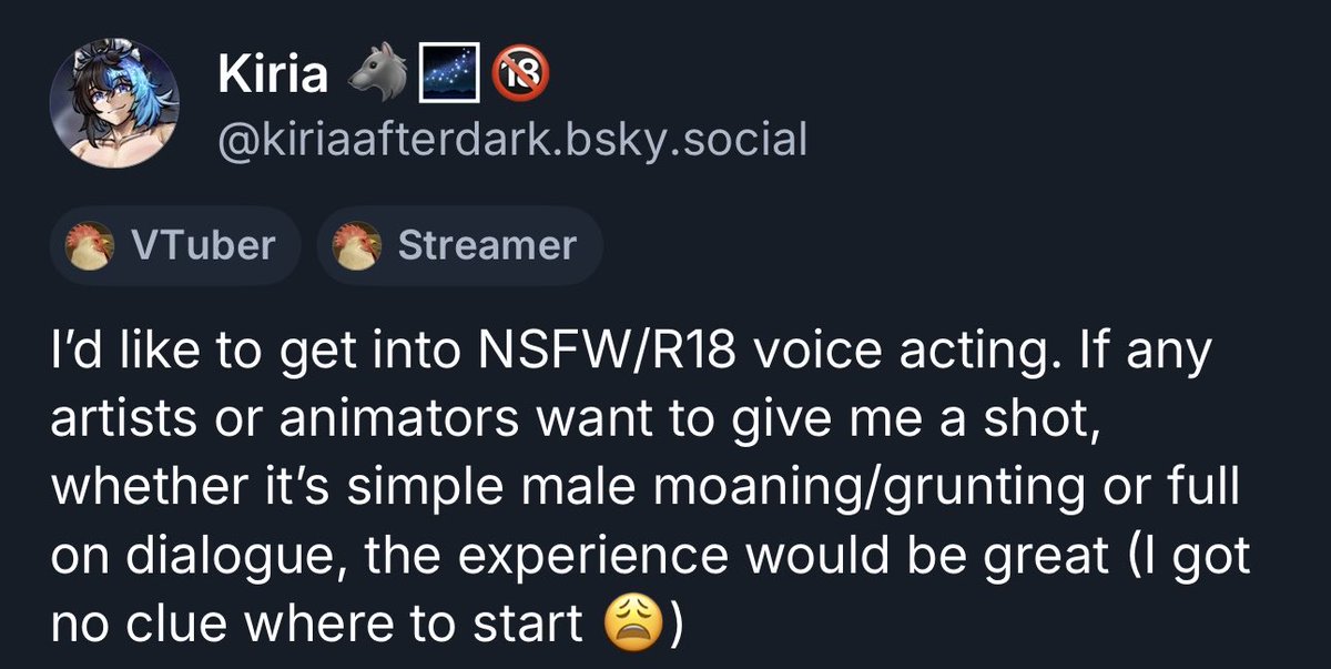 I want to try to get into NSFW/R18 voice acting in 2026 to see if it’ll be something I’ll enjoy or be comfortable with 🤧
