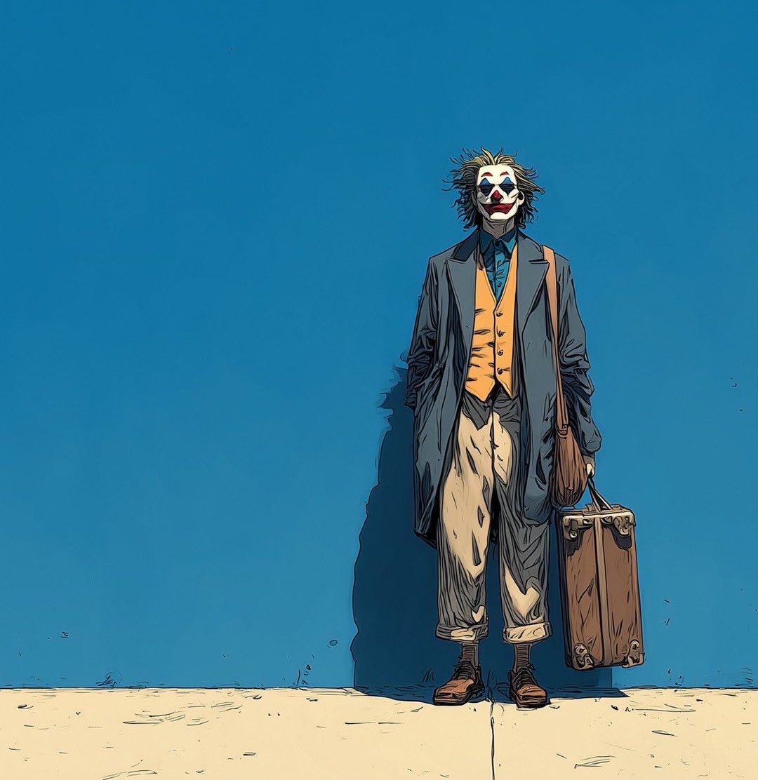 monkeyeva's tweet image. Being tired is no longer work related, it’s you being the joker and there is no audience.