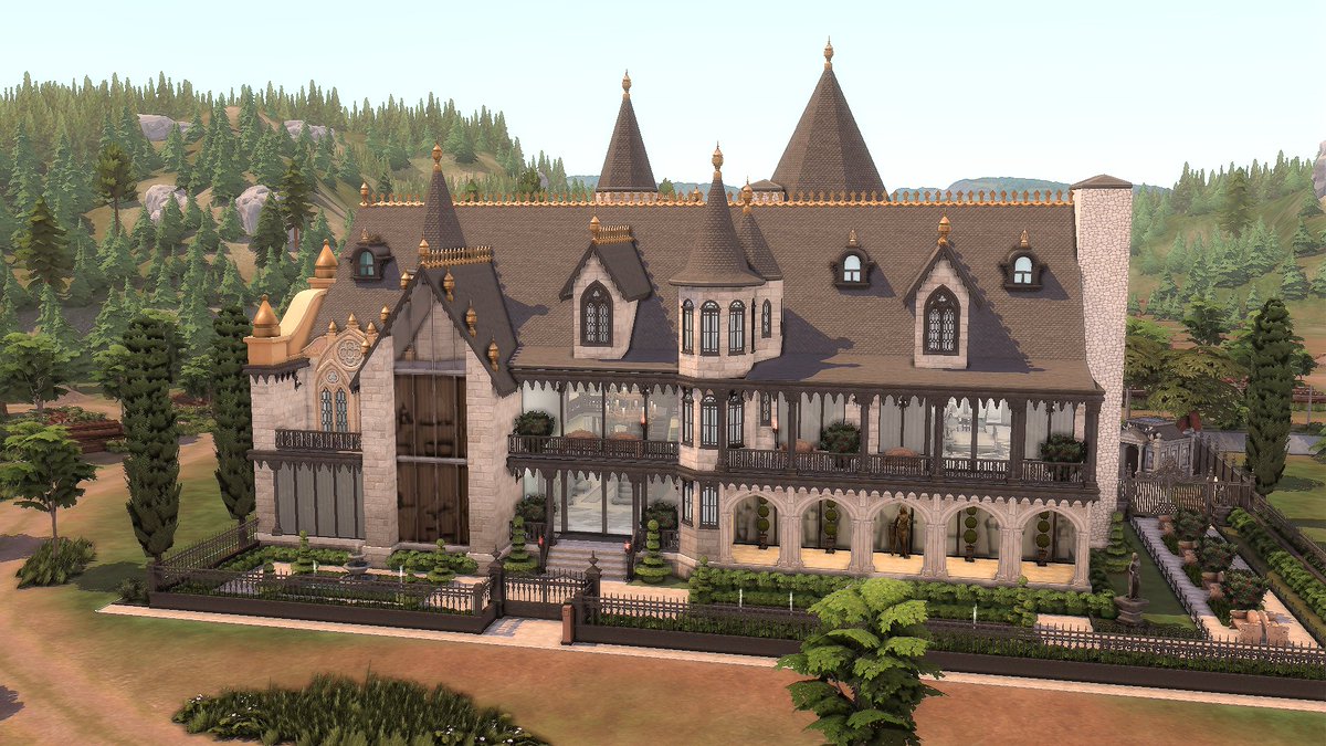 VelvettBYT's tweet photo. My Modern Gothic Mansion

Speedbuild: https://t.co/fWBpwfMVZa
💚 Build Name: Gothic Modern Mansion 
💜 Gallery: VelvettB 
🩷 Packs: Assorted 
🩶 Lot: 50x50 
💛 Moonwood Mill - Grimtooth Bar &amp; Bunker 
🤍 Bed - 4 
💙 Bath - 6 
🧡 $543,654
#Sims4 #TheSims4 @TheSims #ShowUsYourBuilds https://t.co/q5yEg8fGuc