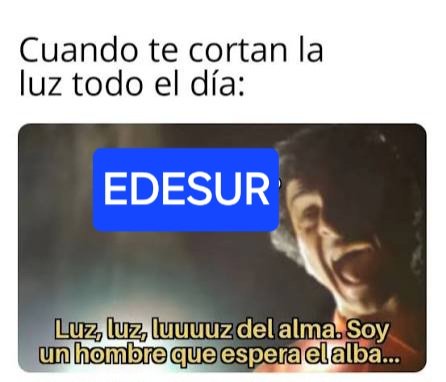 Otra vez sin luz en Gerli, Lanus. Esto es una joda, joda que pagamos muy cara porque los aumentos se ven reflejados en las boletas.
<a href="/OficialEdesur/">Edesur Argentina</a> compañía de garcas y ladrones y pensar que había inútiles que decían que pagabamos poco. <a href="/Cortes_en_BsAs/">Cortes de Luz #SinLuz</a>