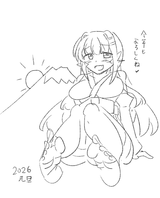 5分ゆばすちゃん 
#朝めびわ絵 #オリジナル 