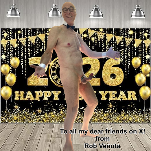 Having started the new year on the right foot at a kink party with some of my dear Women friends (I got a real kick out of it I must say) ... I wish all here on X a very Happy New Year #nudemale #exhibitionist #boner #HappyNewYear