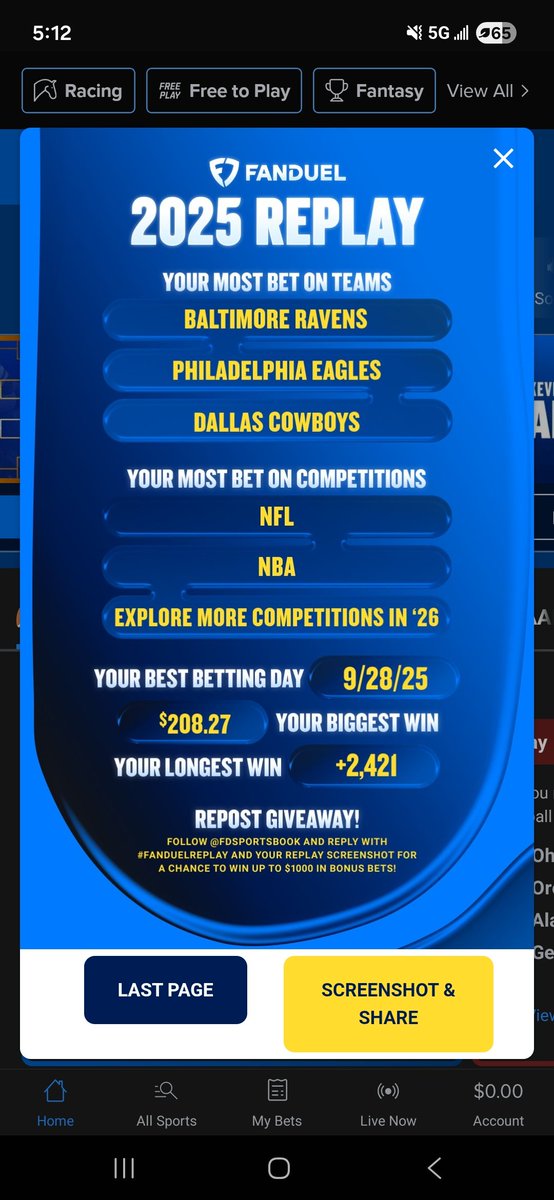 _illestrate's tweet photo. @FDSportsbook #FanDuelReplay  Been Breaking Even, Hoping To Break It Big! https://t.co/zRm1SDMJ7m