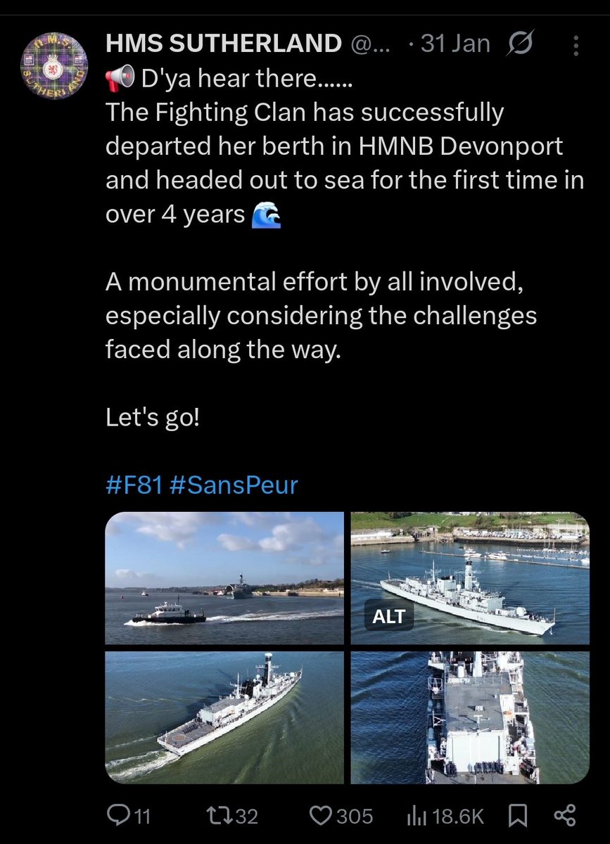HMS SUTHERLAND tweet media